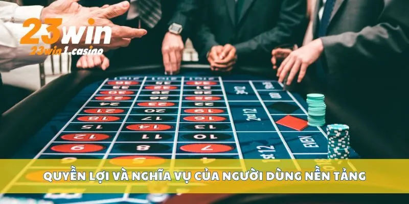 Quyền lợi và nghĩa vụ của người dùng nền tảng